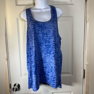 Blue‎ Patterned Tank Top